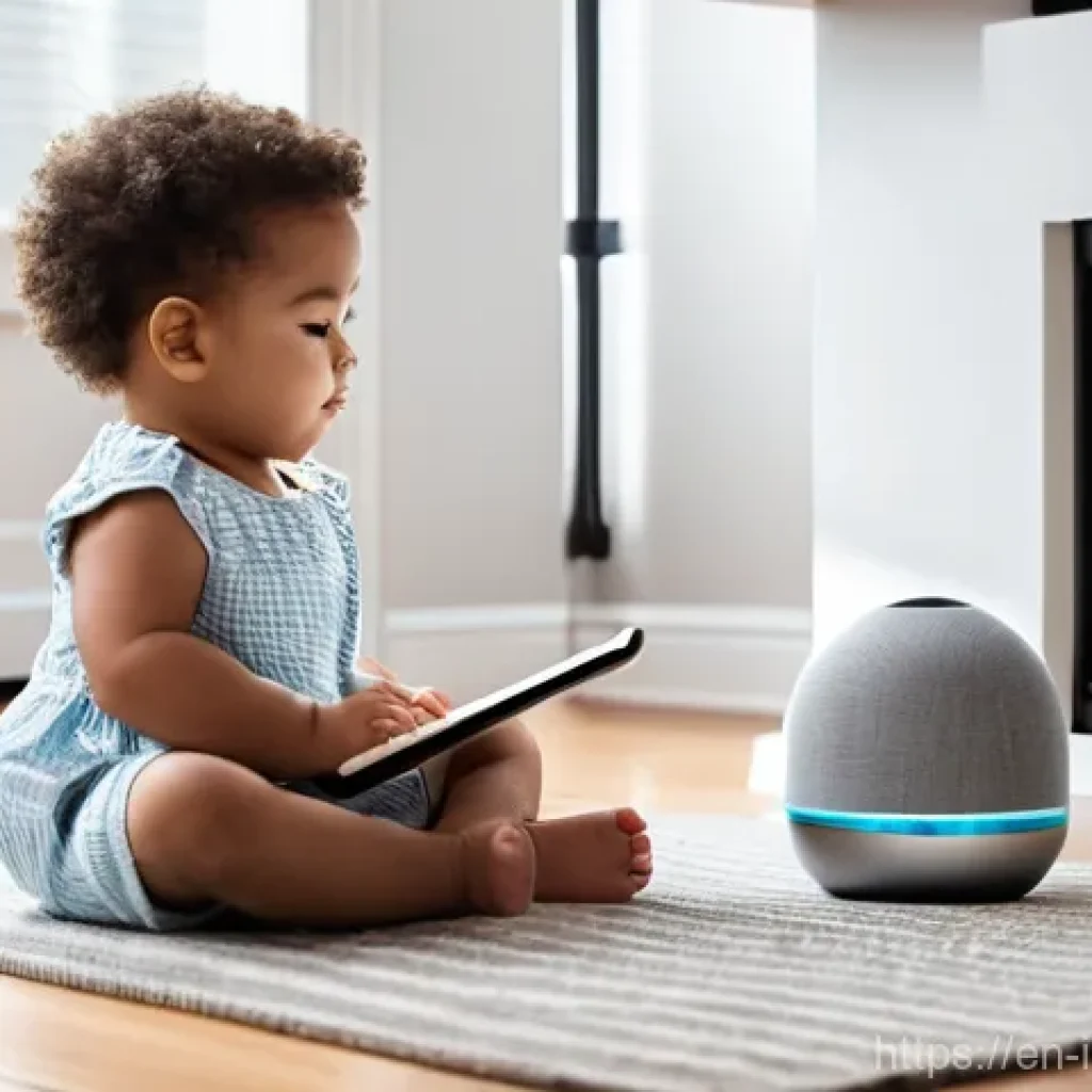 스마트 제품 디자인 - **Seamless Morning Routine in a Smart Home:**
"A cozy, sunlit modern living room on a bright mor...