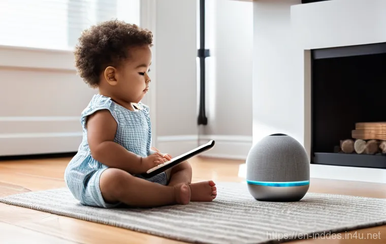 스마트 제품 디자인 - **Seamless Morning Routine in a Smart Home:**
"A cozy, sunlit modern living room on a bright mor...