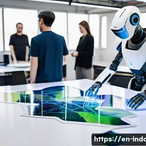 Home 11 공업디자인과 로봇 디자인 - **Prompt:** A diverse team of designers collaborates in a bright, modern studio, surrounding a sleek...